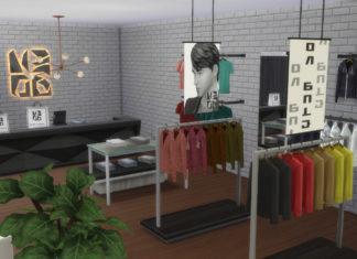 Набор объектов и мебели для магазина одежды от NANDO для Sims 4 Набор объектов и мебели для магазина одежды от NANDO для Sims 4