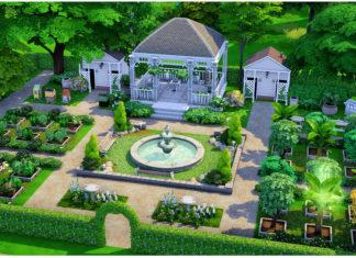 Общественный сад от harinezumi для Sims 4 Общественный сад от harinezumi для Sims 4