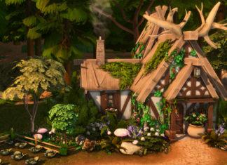 Жилой дом «Травник в лесу» от ariafaeyt для Sims 4 Жилой дом «Травник в лесу» от ariafaeyt для Sims 4