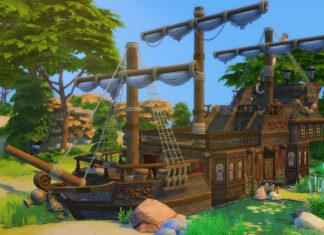 Жилой дом «Пиратский корабль» от ladykendal для Sims 4 Жилой дом «Пиратский корабль» от ladykendal для Sims 4