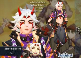 Набор образов героев Genshin Impact от revolution-sims для Sims 4 Набор образов героев Genshin Impact от revolution-sims для Sims 4