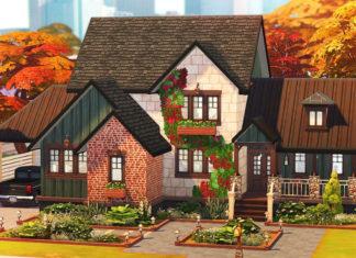 Жилой дом Осень от Rosa для Sims 4 Жилой дом Осень от Rosa для Sims 4