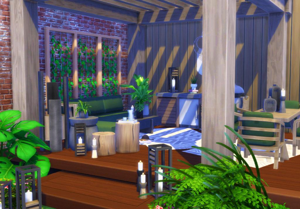 Набор мебели «Бетон и дуб» от S-imagination для Sims 4