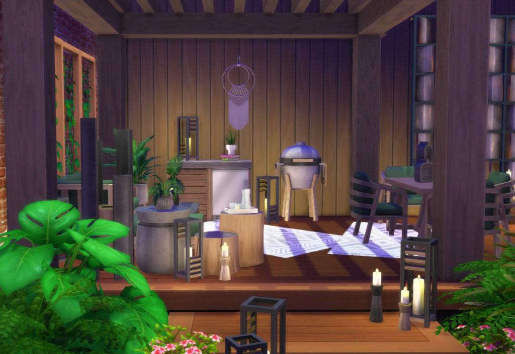 Набор мебели «Бетон и дуб» от S-imagination для Sims 4