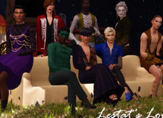 Набор одежды «Любовь Лестата» от Zeussim для Sims 4 Набор одежды «Любовь Лестата» от Zeussim для Sims 4