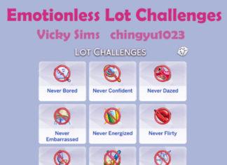 Мод «Безэмоциональные испытания на участке» от Vicky Sims для Sims 4 Мод «Безэмоциональные испытания на участке» от Vicky Sims для Sims 4