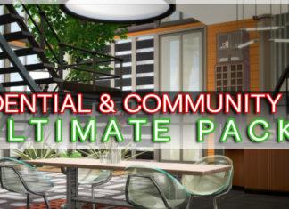 Большой набор участков от Cross Design для Sims 4 Большой набор участков от Cross Design для Sims 4