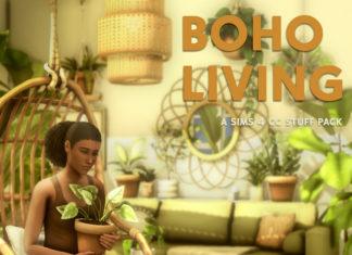Набор декора и мебели «Жизнь в стиле Бохо» от awingedllama для Sims 4 Набор декора и мебели «Жизнь в стиле Бохо» от awingedllama для Sims 4
