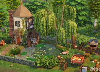 Крошечный дом Водяная мельница от ludicsim для Sims 4 Крошечный дом Водяная мельница от ludicsim для Sims 4