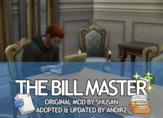 Мод «Взлом счетов ЖКУ или The Bill Master» от andirz для Sims 4 Мод «Взлом счетов ЖКУ или The Bill Master» от andirz для Sims 4