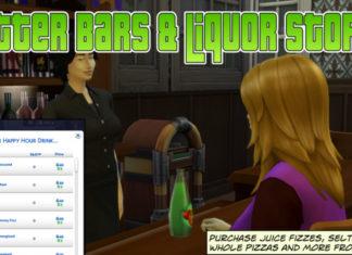 Мод «Улучшение баров и винных магазинов» от Simsonian Library для Sims 4 Мод «Улучшение баров и винных магазинов» от Simsonian Library для Sims 4