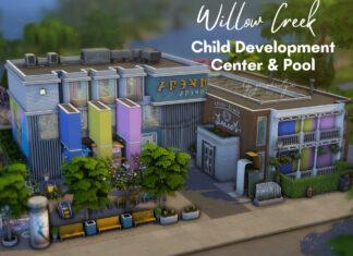 Центр творчества с бассейном от grishulya для Sims 4 Центр творчества с бассейном от grishulya для Sims 4