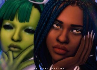 Набор глаз для оккультов от Pralinesims для Sims 4 Набор глаз для оккультов от Pralinesims для Sims 4