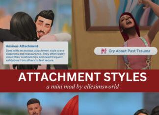Мод «Черты типов привязанности» от ellesimsworld для Sims 4 Мод «Черты типов привязанности» от ellesimsworld для Sims 4